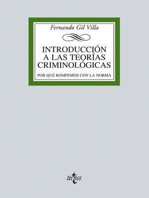 cover image of Introducción a las teorías criminológicas